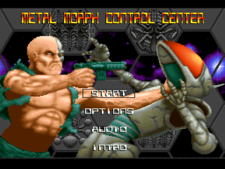 Metal Morph title screen for Super Nintendo